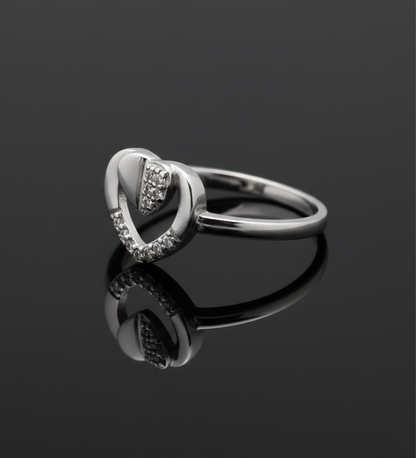 Heart in Heart 925 AD Ring