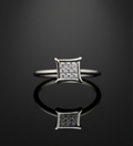 Square Shape AD Ring