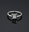 Square Shape AD Ring