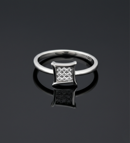 Square Shape AD Ring