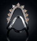 925 Premium Sterling Silver Adjustable V Shape Ring