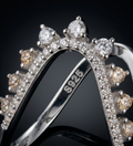 925 Premium Sterling Silver Adjustable V Shape Ring