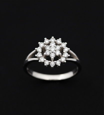 Snowflaks AD Cluster Light Weight Ring