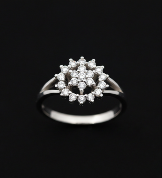 Snowflaks AD Cluster Light Weight Ring
