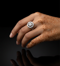 Snowflakes AD Cluster Light Weight Ring