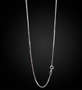925 Sterling Silver Classic Box Chain necklace