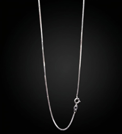 925 Sterling Silver Classic Box Chain necklace