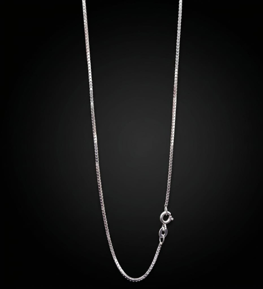 925 Sterling Silver Classic Box Chain necklace
