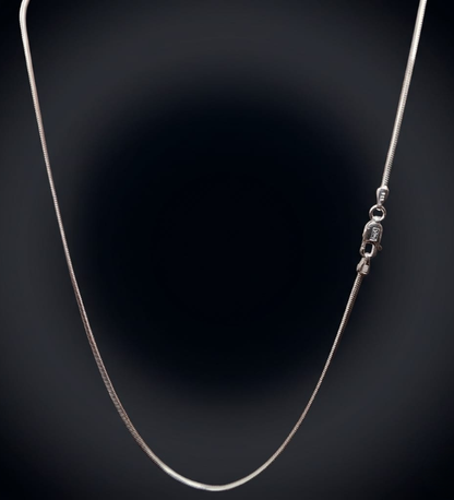 Sleek Snake Chain 925 Sterling Silver Necklace