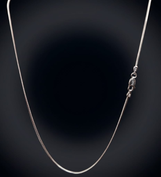 Sleek Snake Chain 925 Sterling Silver Necklace