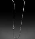 Elegant Flat Snake Chain 925 Sterling Silver Necklace