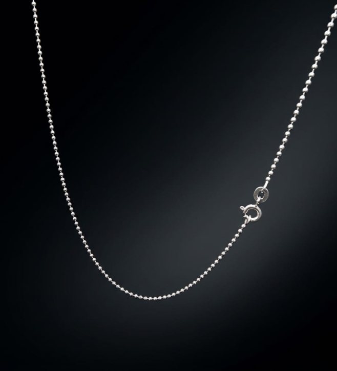 Classic Ball Chain 925 Sterling Silver Necklace