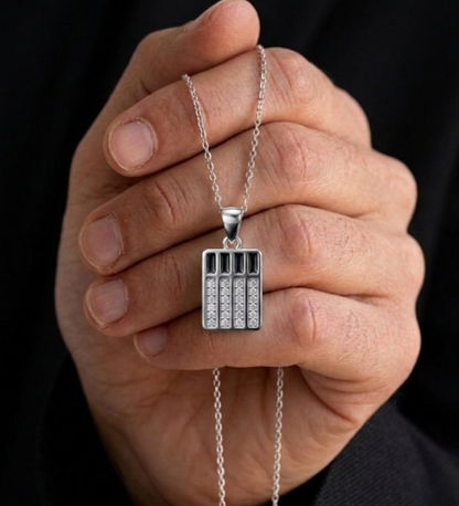 925 Sterling Silver Modern Geometric Pendant