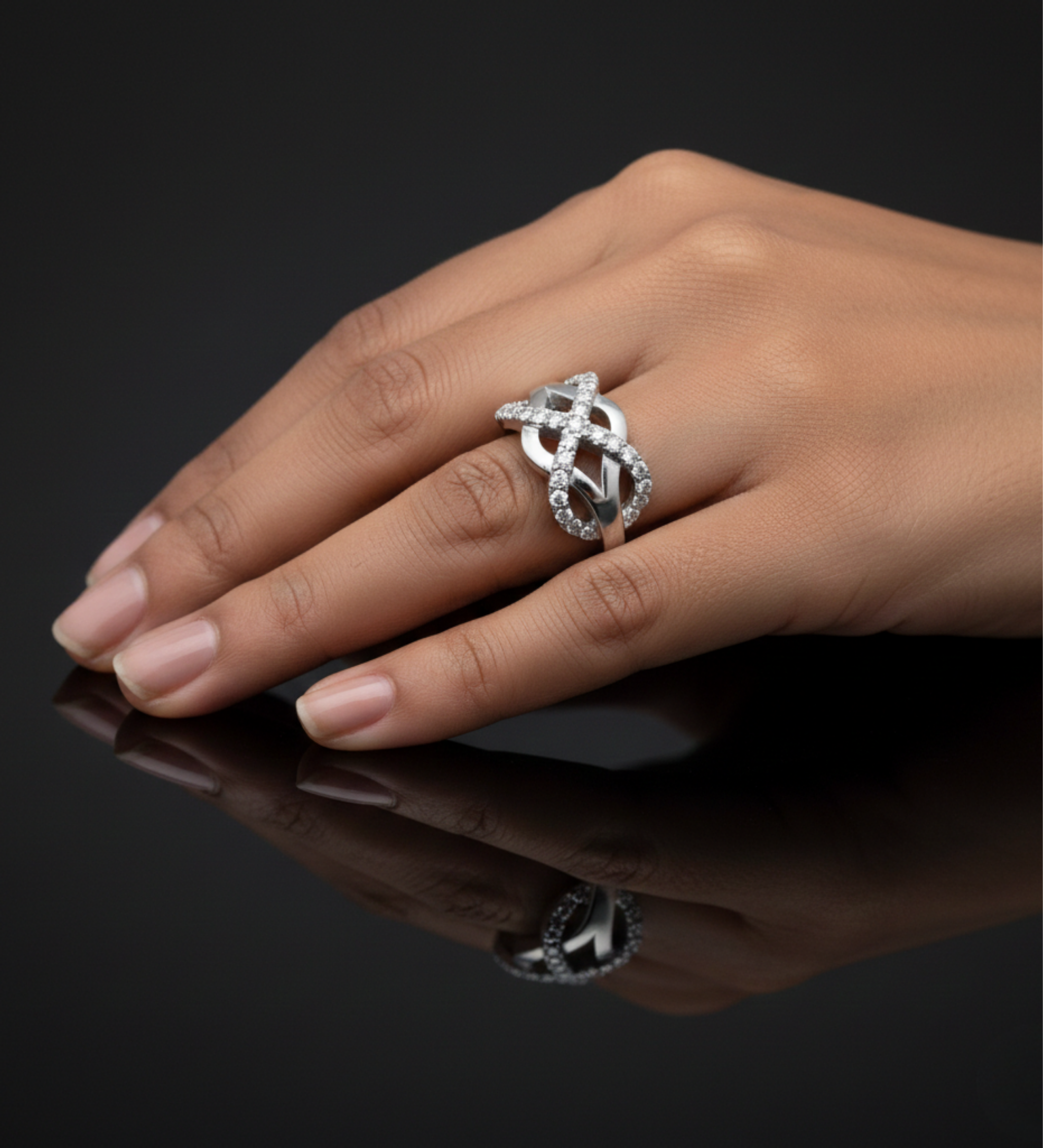 Loved Infinity 925 Silver Ring