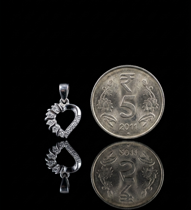 925 Sterling Silver Heart of Wings Pendant