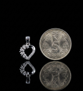 925 Sterling Silver Heart of Wings Pendant