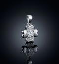 Four-Leaf Clover 925 Sterling Silver Pendant