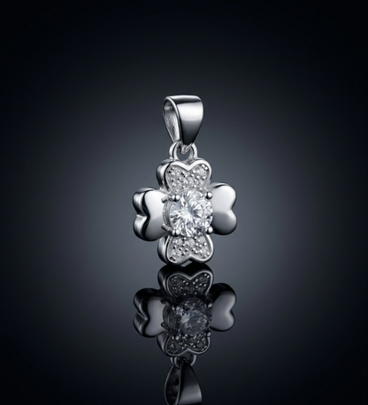 Four-Leaf Clover 925 Sterling Silver Pendant
