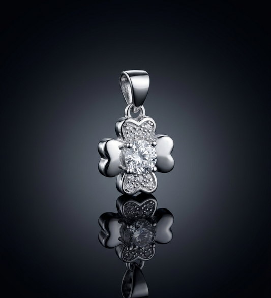 Four-Leaf Clover 925 Sterling Silver Pendant
