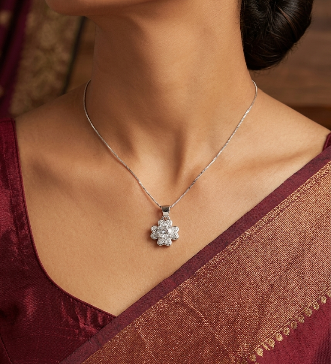 Four-Leaf Clover 925 Sterling Silver Pendant