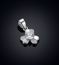 925 Sterling Silver Floral Bloom Pendant