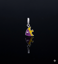 Tropical Fish Enamel Charm in 925 Sterling Silver