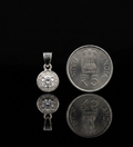 Classic Halo Round Brilliant 925 Sterling Silver Pendant