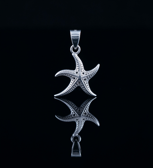 Dancing Starfish 925 Sterling Silver Pendant