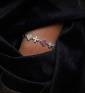 Colorful Geometric Charm Bracelet in 925 Sterling Silver