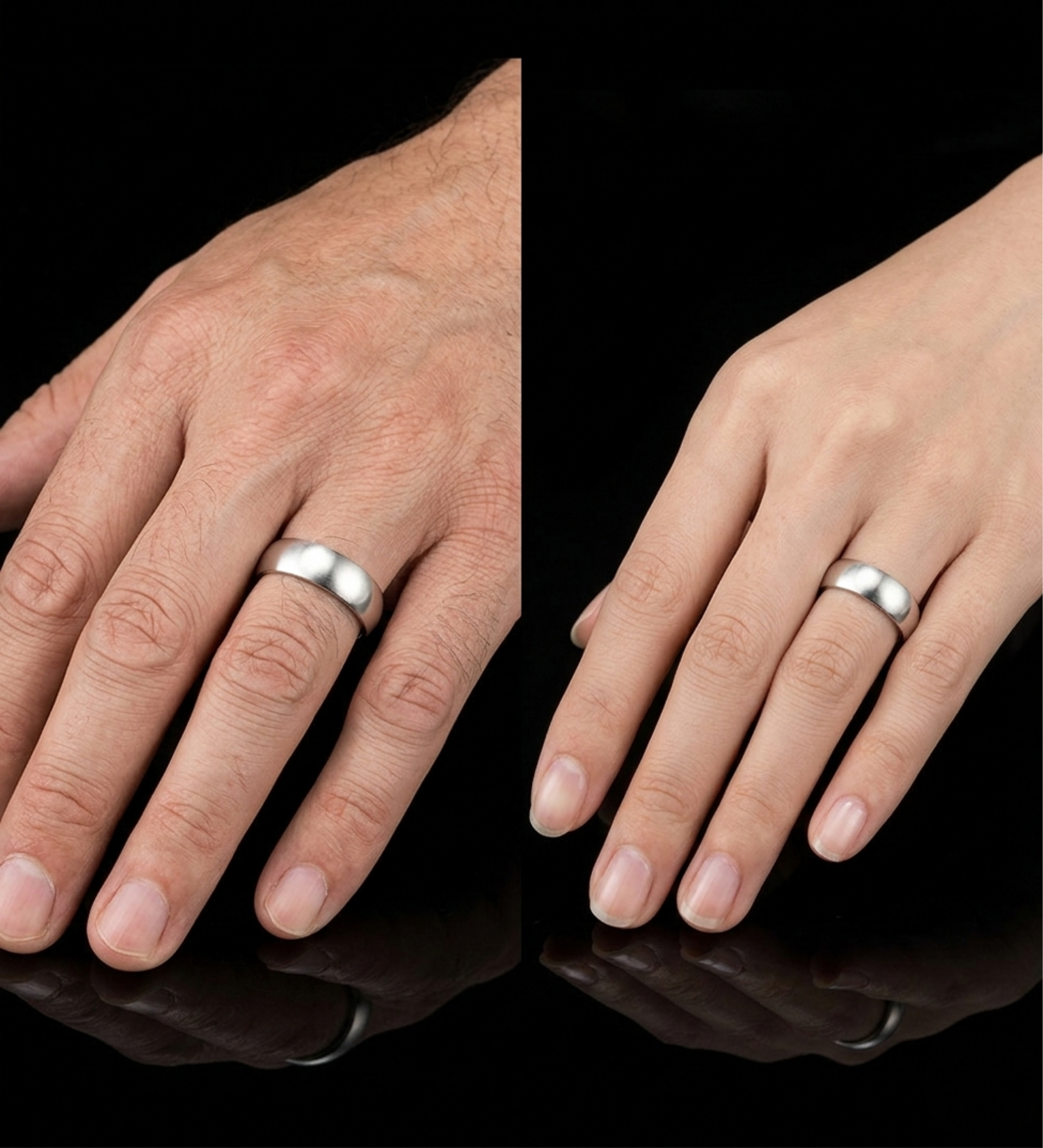 Sterling Silver Simple Band (Unisex Design)