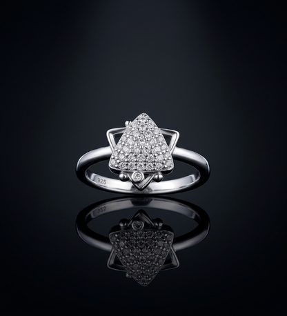 925 Silver Radiant Starburst Ring