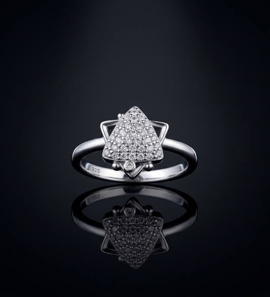 925 Silver Radiant Starburst Ring
