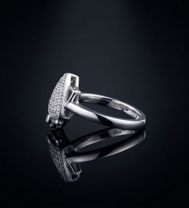 925 Silver Radiant Starburst Ring