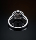 925 Silver Starburst Oval Ring