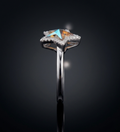 Sterling Silver Star Shape Multi-Colour CZ Ring