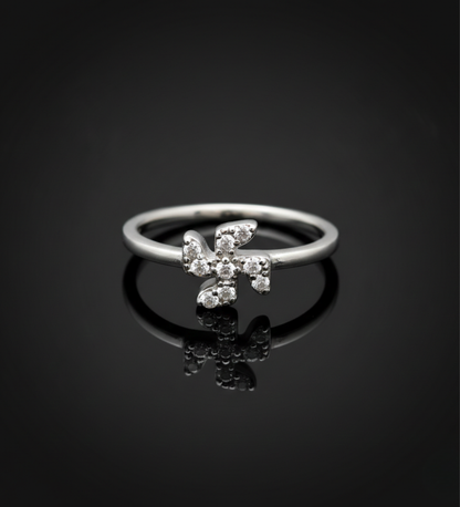 Swastik 925 Light Weight AD Ring L