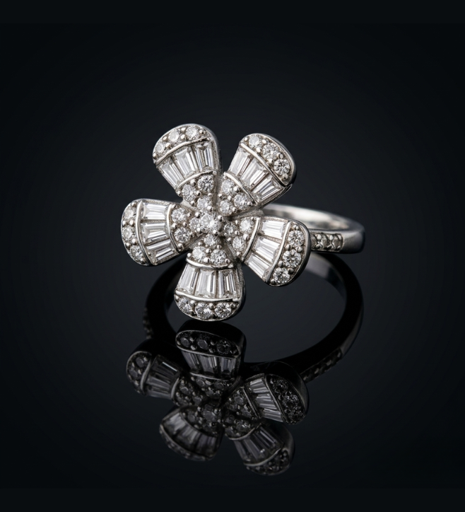 Blooming Floral 925 Sterling Silver Ring