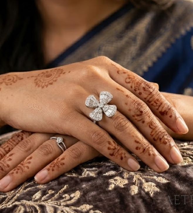 Blooming Floral 925 Sterling Silver Ring