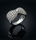Luxury Bow Statement Ring in 925 Sterling Silver