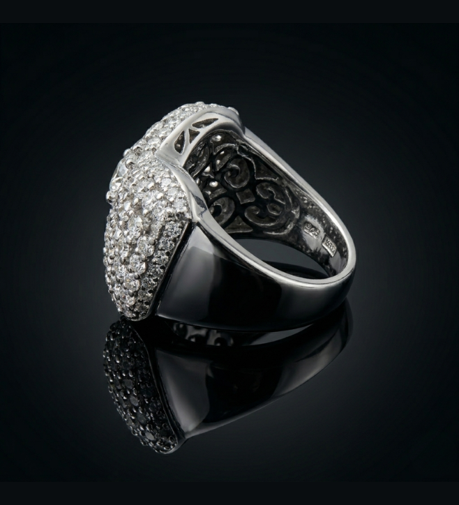 Luxury Bow Statement Ring in 925 Sterling Silver