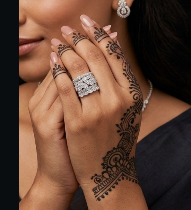 Luxurious Multi-Row CZ Statement Ring in 925 Sterling Silver
