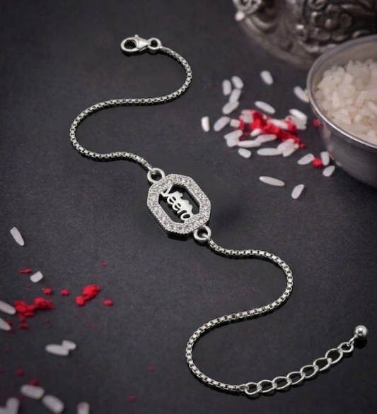 925 Sterling Silver Veera Rakhi Bracelet