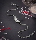 925 Sterling Silver Name Veera Rakhi Bracelet for Brother