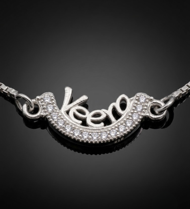 925 Sterling Silver Name Veera Rakhi Bracelet for Brother
